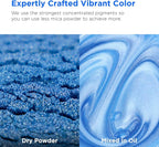 Rolio Premium Mica Powder - Voronet Blue (50G / 1.76oz) - 1 Jar of Blue Pigment Powder for Epoxy Resin, Dye, Soap Making, Nail Polish, Paint, Candle Making, Bath Bombs, Slime