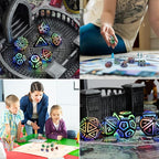 Rechargable DND Dice Set, Light Up Dice, 7 PCS Glowing Balanced LED Dice Electronic Dices, D&D Dice, Polyhedral Dice Set RPG Role Playing Table Game