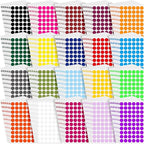 Thenshop 24000 Pcs 1/2 Inch Round Colored Circle Dot Sticker Label 20 Assorted Colors Adhesive Circle Dot Label Coding Sticker for Coloring Marking Organizing