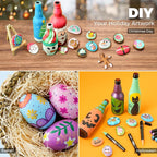 Ohuhu Acrylic Paint Pens 90 Colors: Dual Tips (Round & Fine) Acrylic Markers High Opacity Paint Markers Waterproof Lightfast for Rock Painting Easter Eggs Wood Glass Ceramic Canvas - Kakaako