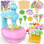 Wwzzey Fabric Flower Bouquets Toys - Arts and Crafts for Kids Ages 4-8 8-12, Kids Crafts DIY Kit with Blessing Cards, Birthday Christmas Gifts for 4 5 6 7 8+ Year Old Girls Boys