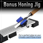 Schaaf Tools Diamond Whetstone Knife Sharpener Complete Kit - Coarse 325/ Fine 1200 Grit, Diamond Sharpening Stone with Non-Slip Base, Chisel Honing Jig & Angle Guide for Knives & Woodworking Tools