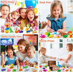 90 Pack Animal Pencil Erasers for Kids, 3D Mini Puzzle Take Apart Erasers, Desk Pets & Treasure Box Toys, Bulk Party Favors, Classroom Prizes, School Supplies, Gift for Boys & Girls
