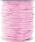 Mandala Crafts 1.5mm 109 Yards Baby Pink Cotton Waxed Cord for Jewelry Making Bracelet Cord Waxed String - Beading String Thread Jewelry Cords for Necklaces String