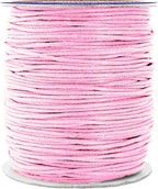 Mandala Crafts 1.5mm 109 Yards Baby Pink Cotton Waxed Cord for Jewelry Making Bracelet Cord Waxed String - Beading String Thread Jewelry Cords for Necklaces String
