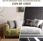 KING MOUNTAIN Fine Linen Fabric Patches, Self-Adhesive, 8x11 inch, 2 PCS, Multi Color, For Linen Sofa and Clothes Repair (Medium Grey, 8" x 11" - 2PCS)