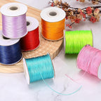 MECCANIXITY Waxed Cord 0.5mm Waxed Polyester Cord 175 Yard Wax String for Bracelet Making, Necklaces, Beading, Jewelry Making and DIY Crafts(Grass Green)