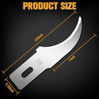 100 Pack Exacto Knife Blades #28, Hobby Knife Blades, Craft Knife Blade Replacement Blade with Storage Box for Craft Scrapbooking Supplies Caving Stencil