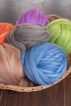 Multi Colored Natural Wool roving, 1 lb. Best Wool for Needle Felting, Wet Felting, handcrafts and Spinning. (Dawn, 1lb)