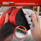 100PCS 5 inch Silicon Carbide Sanding Discs 800 Grit, Wet Dry Orbital 5 Sander Hook and Loop Sandpaper Disc, Best for Metal,Automotive,Wood Polishing