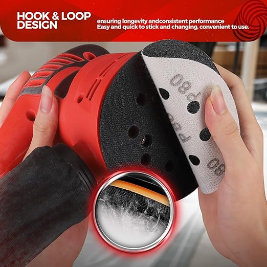 50PCS 5 inch Silicon Carbide Sanding Discs 3000 Grit, Wet Dry Orbital 5 Sander Hook and Loop Sandpaper Disc Ultra Fine Grit, Best for Metal,Automotive Precision Polishing