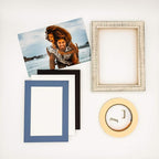 Poster Palooza 8.5x11 Mat Bevel Cut for 7x9 Photos - Acid Free Brittany Blue Precut Matboard - For Pictures, Photos, Framing - 4-ply Thickness