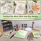 Watercolor Paper Pad 3.5x5.5 Inch | 30 Sheets 140lb/300g,Spiral-Bound, Tear-Resistant & No-Bleed | Artist-Grade for Water Color Paper/Ink | Compact Travel Sketchbook (Adults, Students, Outdoor)