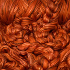 Living Dreams Yarn Merino Silk Luxe Tonal Designer Blend. Superfine Merino, Mulberry, Tussah Silk. Top Roving for Spinning or Felting. Amber Glow 4oz