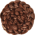 Merino Silk Luxe Tonal Designer Blend. Superfine Merino, Mulberry, Tussah Silk. Top Roving for Spinning or Felting. Cocoa Delight 1oz