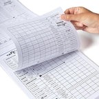 PlayDice Perforated Yahtzee Score Pads: 120 Easy Tear Off Score Sheets, Large Print, Compatible with Yardzee and Yahtzee Games (6x9-120 Pages)