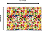 Colors of Rainbow - Collage Floral - 12 Sheets, 20 inch X 29 inch - Italian Print Tissue Paper for Decoupage Gift Basket Gift Bag Party Crafts (Collage Floral)