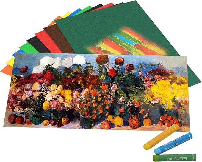 PATIKIL Orange Oil Pastels, 12Pcs Soft Oil Crayons Creamy Pastels Stick Art Supplies for Art Painting Drawing Blending Graffiti for Artists Beginners