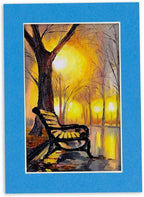 5x7 Mat for 8.5x11 Frame - Precut Mat Board Acid-Free Bay Blue 5x7 Photo Matte Made to Fit a 8.5x11 Picture Frame, Premium Matboard for Family Photos, Show Kits, Art, Picture Framing, Pack of 25 Mats