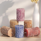 Flower Petal Cylinder Candle Mold - Resin Casting Silicone Molds for Home Decor & Candle Making Wave Spiral Mold