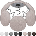 12 Colors Fabric Covered Button Twist Pins Dust Ruffle Pins- for Sofa，Upholstery，Armchair Caddies, Armrest Covers,Bed Skirts, Slipcovers, Headliners (Light Brown, 12)