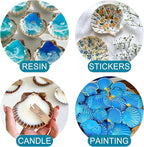 20PCS Natural Scallop Shells for Crafts & Baking - 6 Large (4-5in) & 14 Medium (2-3in) Seashells - DIY Painting, Beach Wedding Decor, Resin Art, Coastal Home Decoration, Party Centerpieces
