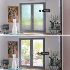 HIDBEA 3D Window Privacy Film - Rainbow Decorative Clings, Heat Control Vinyl Glass Tint, Mosaic Patterns - 17.5 x 78.7 Inches