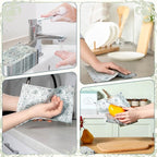 Yeaqee 100 Pcs Vintage Boho Napkins Paper Guest Towels 2 Ply Decoupage Napkins Disposable Decorative Hand Towel for Bathroom Kitchen Fall Wedding Party Dinner(Blue and Grey)