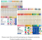 Grabie 72 Colors Acrylic Paint Markers, Soft Brush Tip Acrylic Markers Set, Paint Pens for Wood, Fabric, Canvas, Glass, Stone, Canvas, Rock Painting and DIY Crafts Art Supplies, Set of 36