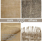 Burlap Fabric - Garden Burlap Fabric Roll Natural Jute Outdoor Fabric Burlap Weed Barrier Trees Trunk Wrap for Crafts Farmhouse Gardening Table Decor for Crafts (19.7" x 15 Feet)