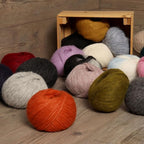 Pullu - Baby Alpaca Merino Wool Yarn Set of 3 Skeins (150 Grams) Worsted Weight - Sourced Directly from Peru - Heavenly Soft and Perfect for Knitting and Crocheting (Navy Blue)