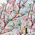 NINETREX Window Privacy Film,3D Stained Glass Window Film,Rainbow Static Cling Stickers Blocks Heat & UV,Non-Adhesive Vinyl for Home Door (Peach Blossom,17.5 x 157.4inch)
