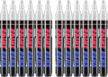 White Paint Pens Paint Markers - 12 Pack Permanent Quick Dry Waterproof Marker Pens for Rocks Wood Fabric Plastic Canvas Glass Mugs Metal Tire Stone