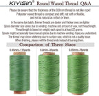 12 Colored Round Waxed Thread 0.8mm, 35 Yards per Spool, 3 Ply Polyester Wax Cord Strings for Hand Sewing, Beading, Bookbinding, Basket Weaving, Micro Macrame Bracelets and Jewelry Making