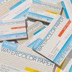 MEEDEN Watercolor Paper Block - 100% Cotton Watercolor Paper Pad of 20 Sheets, 140lb/300gsm, Acid-Free Art Paper for Watercolor, Gouache, Ink and More, 16" x 12" Cold Press