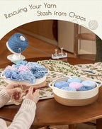 Adhafera Yarn Winder with Guide, Yarn Ball Winder for Crocheting, The Helper for Yarn Collection Lovers