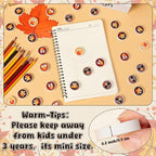 60Pcs Thanksgiving Mini Erasers for Kids Bulk Turkey Pencil Erasers Stationery for Student Classroom Prizes Homework Rewards School Supplies Party Favors