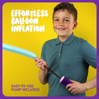 Balloon Animal Twisting Kit with Pump for Kids - Boy & Girl Christmas Gift - Birthday Gifts for Girls and Boys - Arts and Crafts for Kid Ages 8-12 - 6 7 8 9 10 11 12 Year Old - Animals Balloons