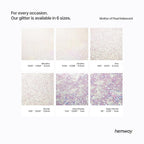Hemway Polyurethane & Epoxy Resin Glitter 100g / 3.5oz Metallic Crystal Flake Additive for Flooring Jewelry Tumblers Glass Pigment - Extra Chunky (1/24" 0.040" 1mm) - Mother of Pearl Iridescent