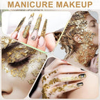 PATIKIL Gold Leaf Sheets for Art 3.7" x 3.4", 100 Pcs Gold Foil Sheet Metallic Leaf Papers for DIY Crafts Resin Furniture Nails Paintings Home Decoration, Light Blue