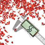 Crushed Glass for Resin Art - 3-6mm Red, 1.5lb | Broken Glass Pieces for Crafts, Vase Filler & Fire Pit Media | Decorative Stones (90% Red/10% Orange)