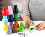 9PCS / Sets Ink Applicator with Storage Cases,Paper Pouncers for Direct Ink Application On Crafts Projects Easily,Inking Sponge for Stamp Ink Distressing, Blending Card Making Crafting Tools