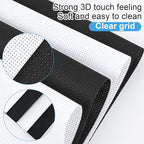 MYFAMIREA 16PCS Cross Stitch Fabric, 4 Sizes Aida Cloth 14 Count White and Black Craft Embroidery Cloth Classic Reserve Cross Stitch for Home DIY Needlework Embroidery Decoration, 5.9 to 11.8inch