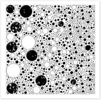CHGCRAFT Retro Polka Dots Polymer Clay Texture Sheets Bubble Geometric Silicone Texture Stamp Clay Texture Mat Modeling Pattern Pad Sheets for Jewelry and Earrings Tools, 5.5x5.5 inch