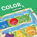 Magnetic Color & Shape Maze - Montessori Toys for 3 4 5 Year Old, Color and Shape Sorting Toy, Montessori Toys for Kids Boys Girls Gifts Ages3+, Preschool Learning Activities