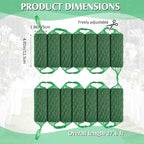 42 Pcs Floral Foam Garland 27.6ft Absorption Flower Holder Plant Foam Flower Green Sponge Foam for Wedding Arch Door Tabletop Decoration Arrangement Home Garden Craft