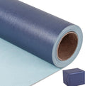 NESCCI Dark Blue Matte Wrapping Paper,Solid Color Pearly-Lustre Paper,Gift Wrapping Paper,Perfect for Wedding,Valentine's Day,Birthday, Christmas,Baby Shower,DIY Bouquet (17 Inches X 32.8 Feet)