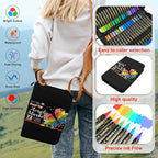 Betem Paint Markers Acrylic Paint Pens, Dual Tip 72 Colors Acrylic Markers with Brush Tip and Fine Point, Art Supplies for Wood, Canvas, Stone, Glass, Rock Painting Kit DIY Crafts Drawing Kit with Bag