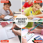 Composition Notebook, Mini Sized 30 Pack 5 Colors Narrow Ruled Mini Composition Books Bulk by Feela, Small Pocket Marble Cute Journal Notebooks for Kids School Home Office, Pocket Sized 4.5 x 3.25 in