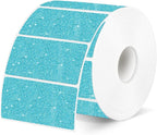 2"x1" Holographic Thermal Labels Stickers, Glitter Direct Thermal Printer Labels, Waterproof Self-Adhesive Address Shipping Label Stickers, 300 Sheet/ 1 Roll, Holographic Shiny Blue
